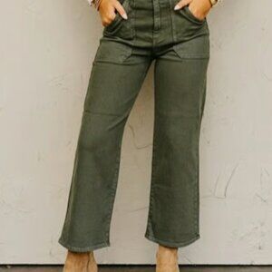 Just Black Denim | The Kamari Cargo Wide Leg Denim - Size 10/29